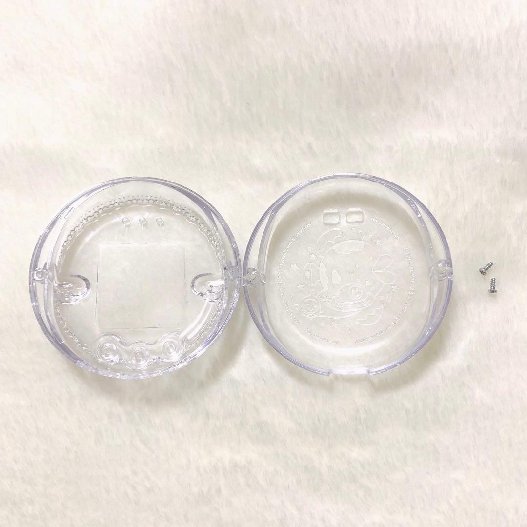 【在庫1点のみ】たまごっちユニクリアケース　カバー　エンジェル　プラグチャーム付