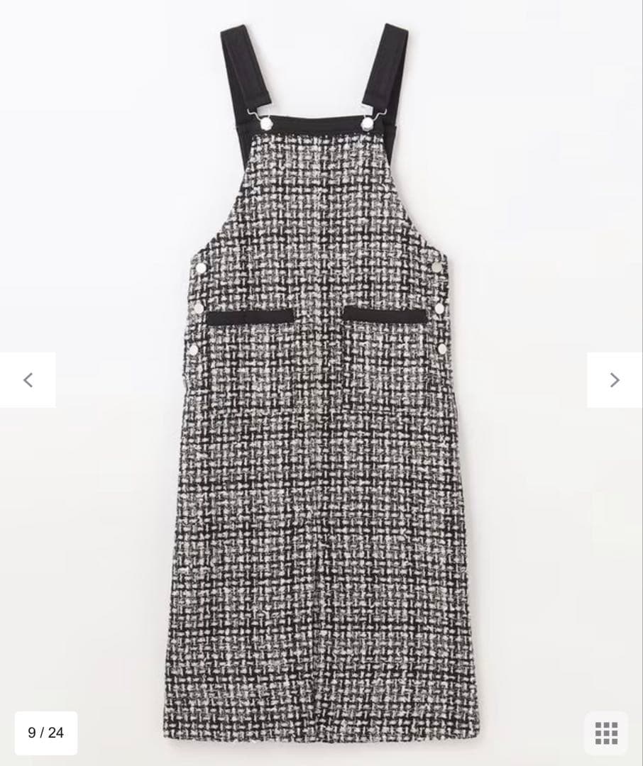 完売！グレースミディツイードジャンパースカート　ダイアグラム　グレースクラス