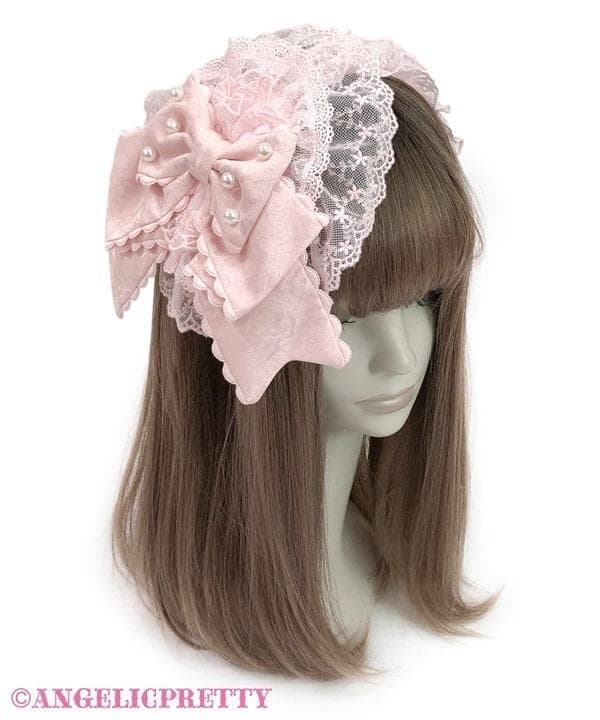 Princessリボンデコレーションカチューシャ ピンク