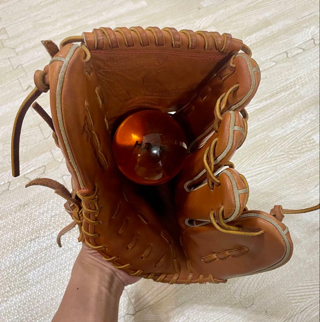 硬式ミズノプロオーダー田中将大モデル　ウェブ曲げない片付け（耕作印）有