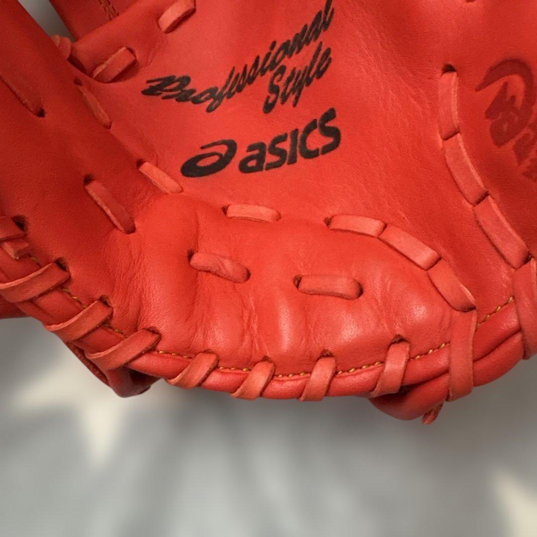 ★アシックス　少年軟式グローブ★美品‼️‼️スチーム叩き揉み加工済みですぐ使えます