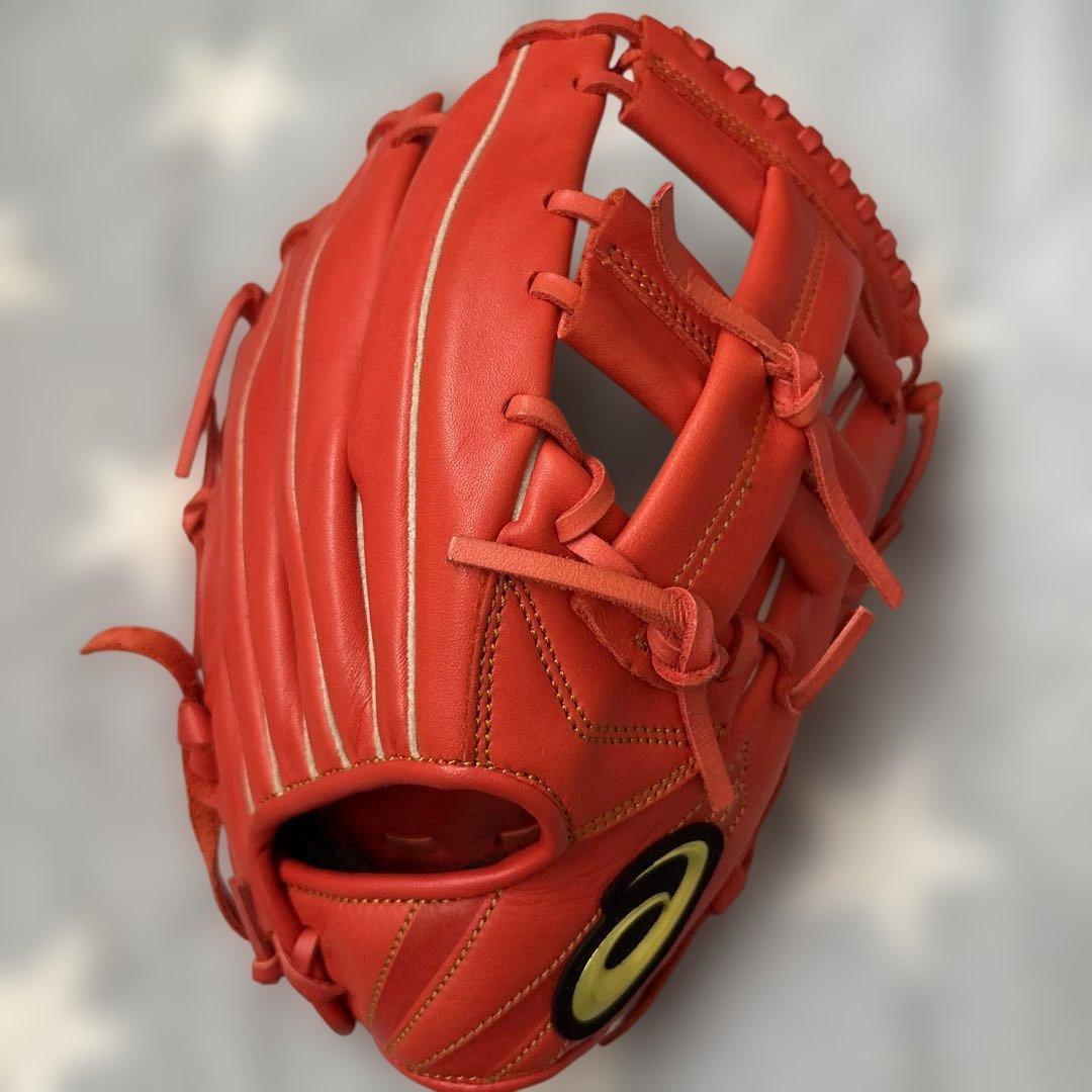 ★アシックス　少年軟式グローブ★美品‼️‼️スチーム叩き揉み加工済みですぐ使えます