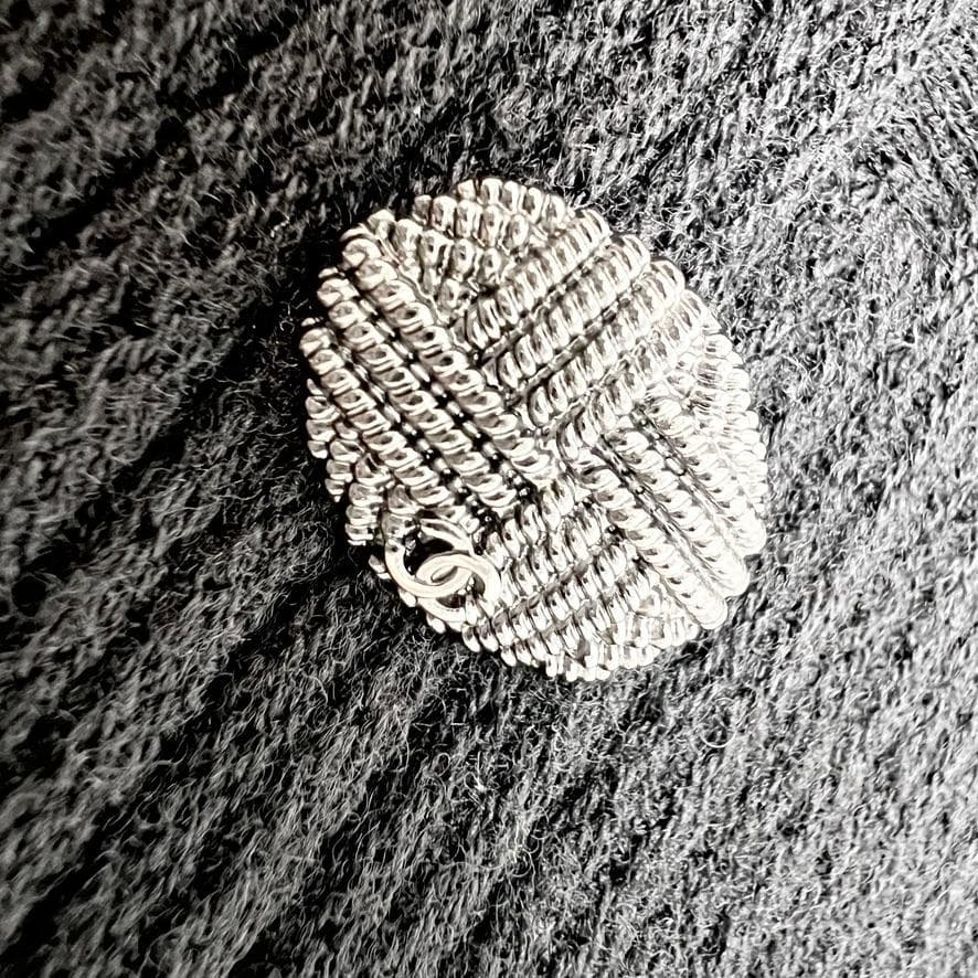 美品★ CHANEL★ウール★プリーツ★リブニット★ロングワンピース