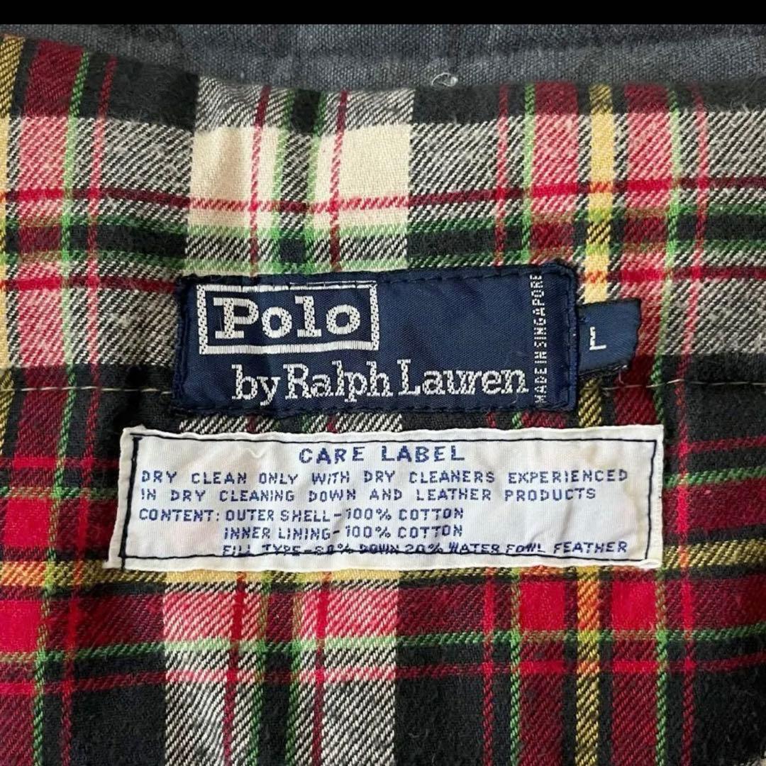 ハンティングダウンベスト L80年代 90年代 ラルフローレン ヴィンテージ