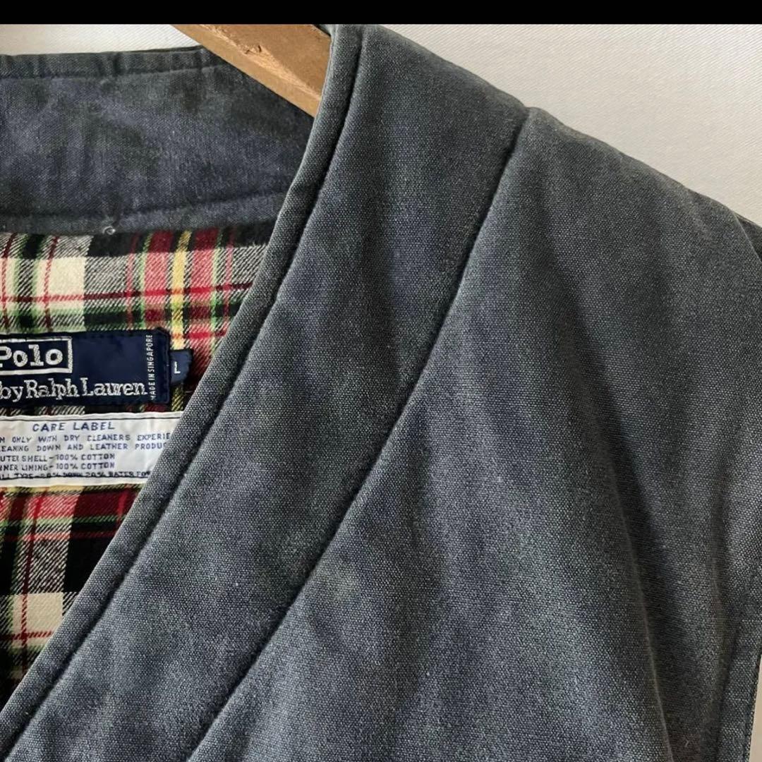 ハンティングダウンベスト L80年代 90年代 ラルフローレン ヴィンテージ