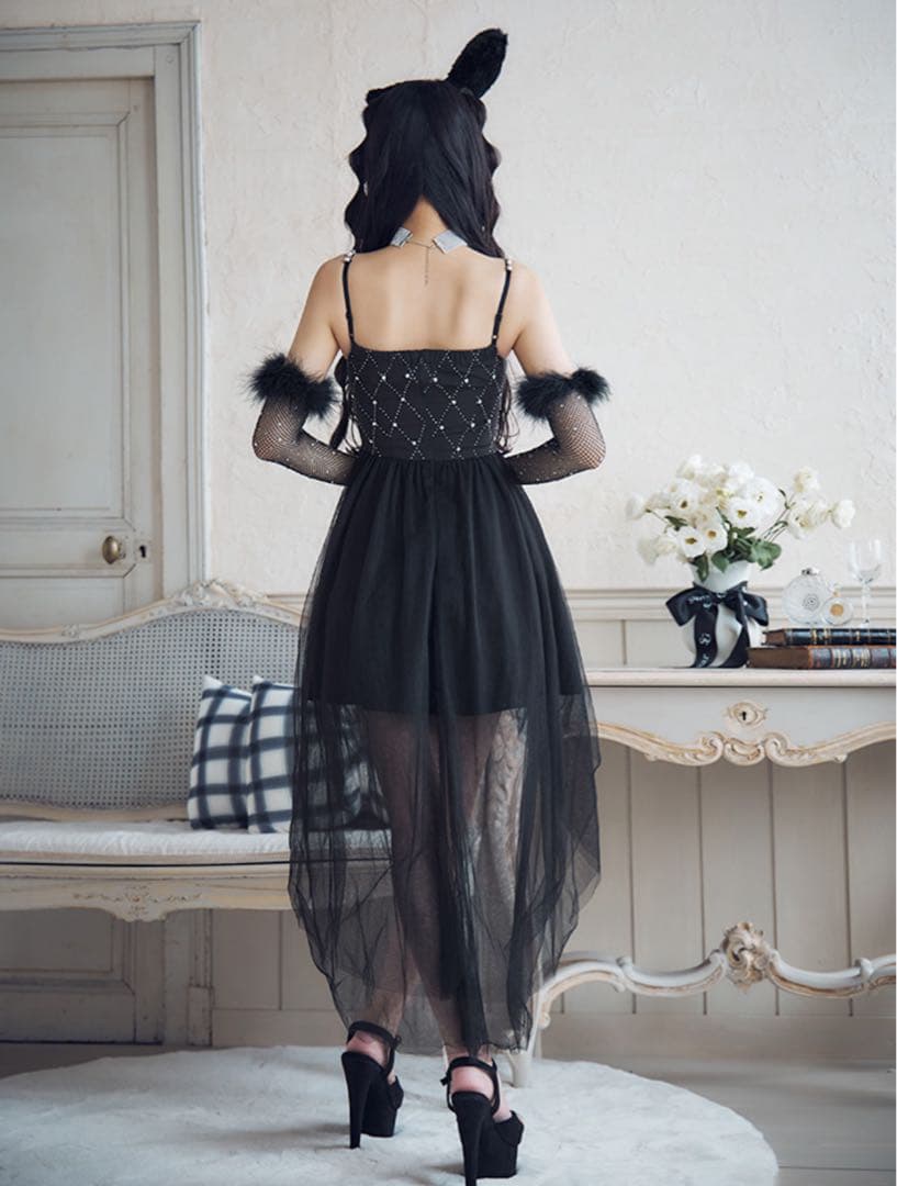 バニービジューフレアワンピース　xsサイズ