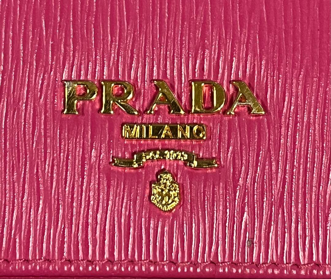 ピノすけさま専用 美品　PRADA ピンク レザー 名刺入れ　カードケース
