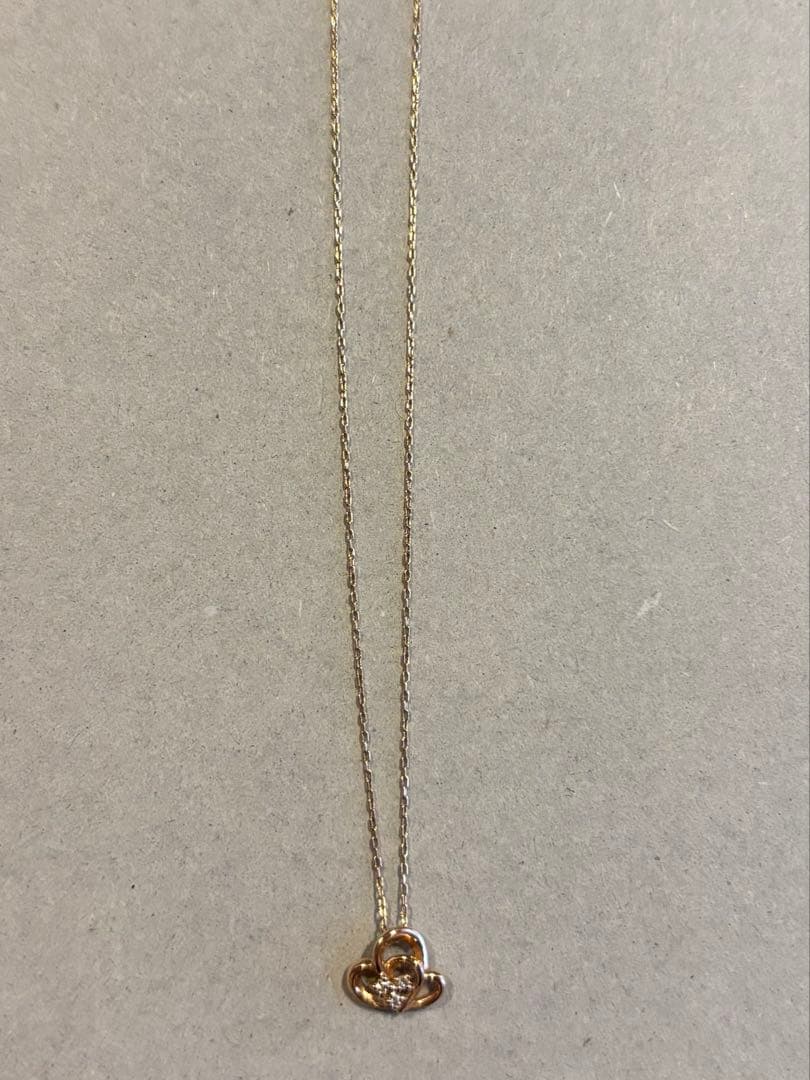 4°c k10ピンクゴールドネックレス