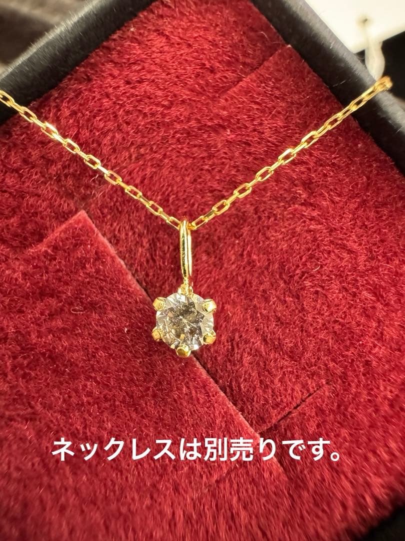 jjooll【新品】★K18ダイヤモンド【0.13ct】ペンダントトップ