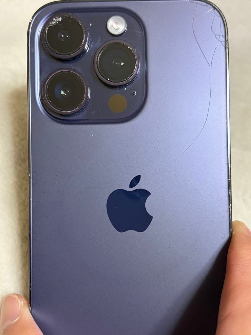 5分のみ値下げApple iPhone 14 Pro ディープパープル 本体