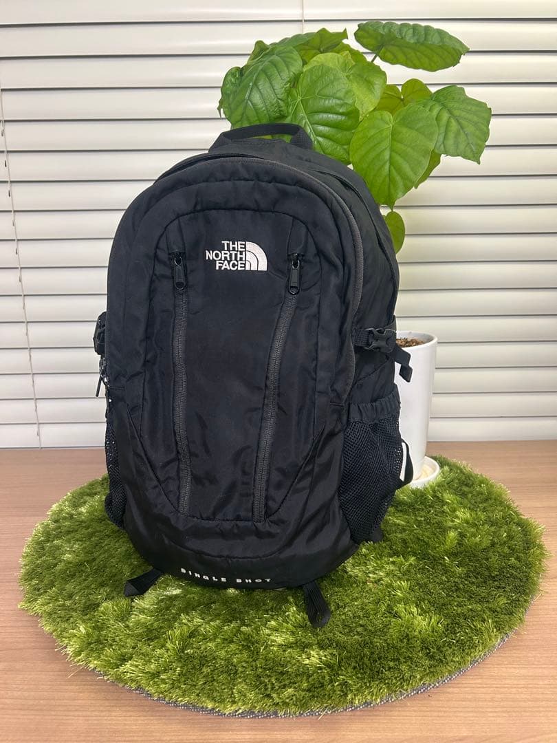 値下げ ノースフェイス リュック 黒 シングルショット