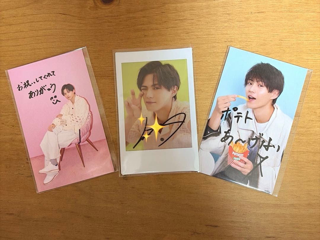 簡秀吉 ラッフルくじ B賞プリントチェキ E賞ミニフォトカード