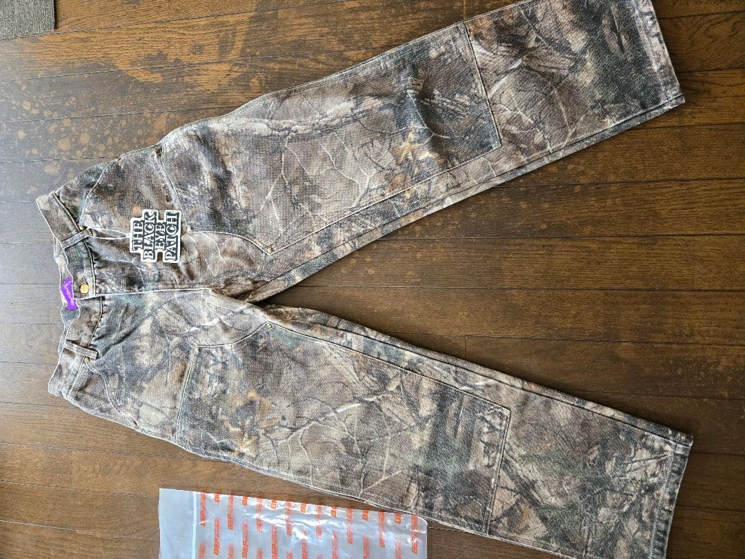 パンツ BLACK EYE PATCH DOUBLE KNEE DUCK PANTS