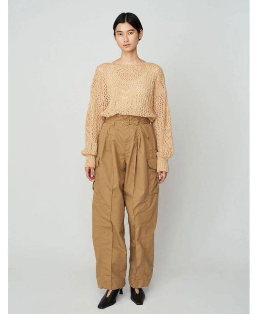 name kurogouchi ワイドパンツ ベージュ サイズ2