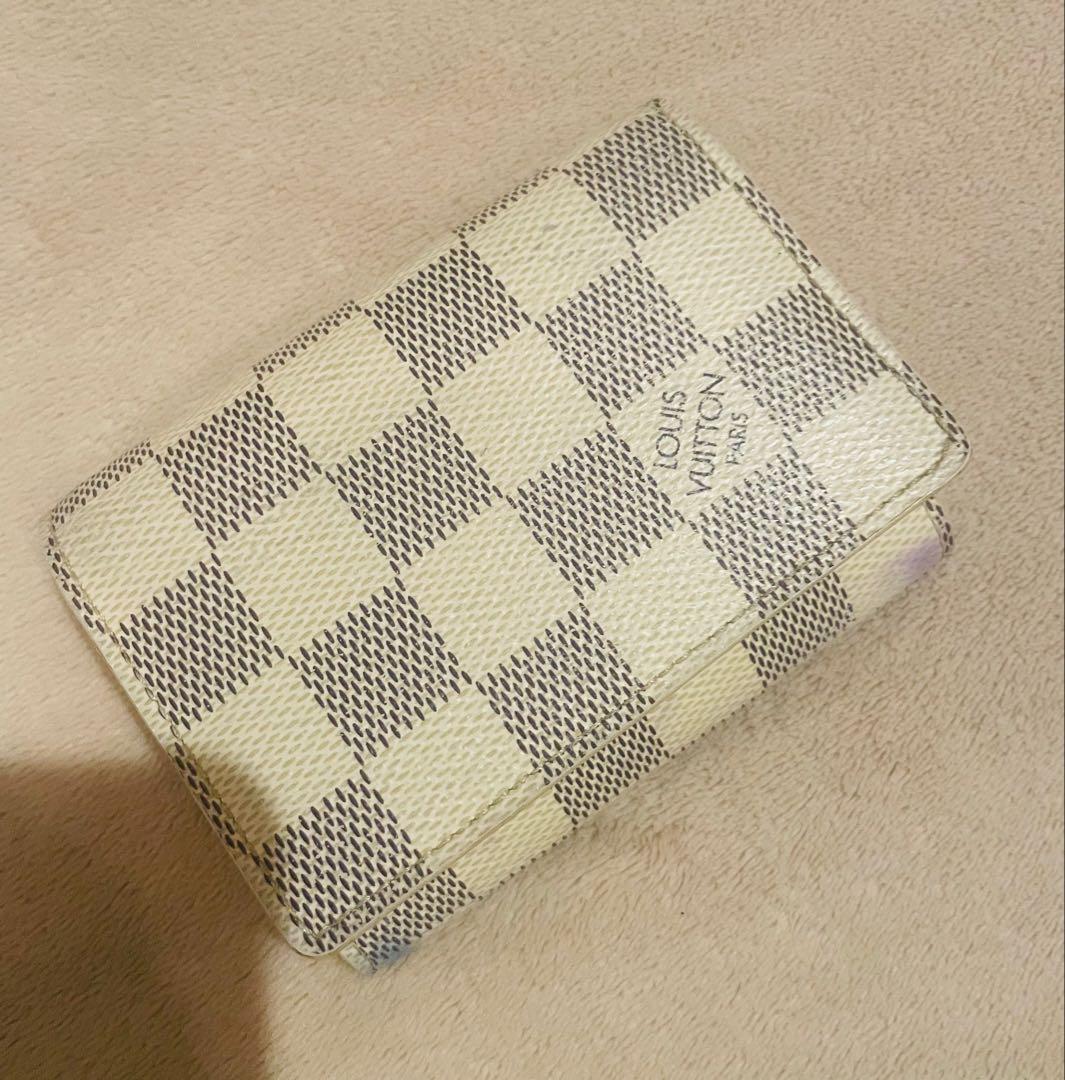 【正規品・美品】LOUIS VUITTON ヴィトン ダミエ 白 名刺入れ