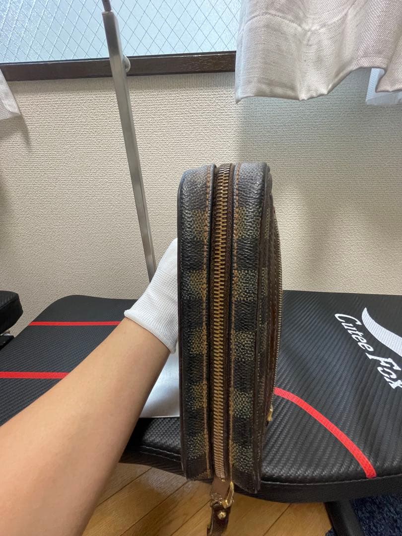 【希少】ルイヴィトン ダミエ セカンドバッグ ポーチ ビエ マカオ エベヌ