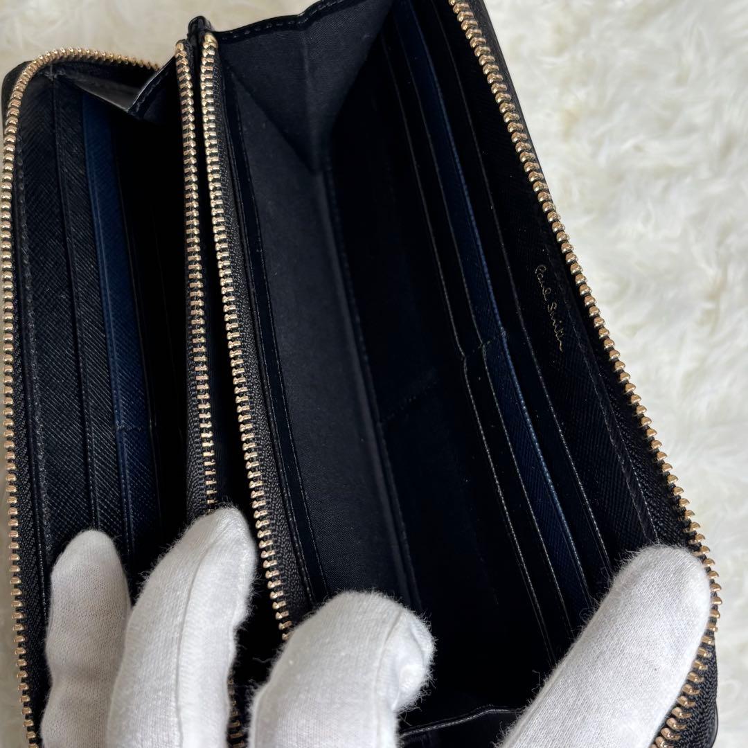 ✨超美品　Paul Smith ラウンドファスナー　長財布 レザーブラック
