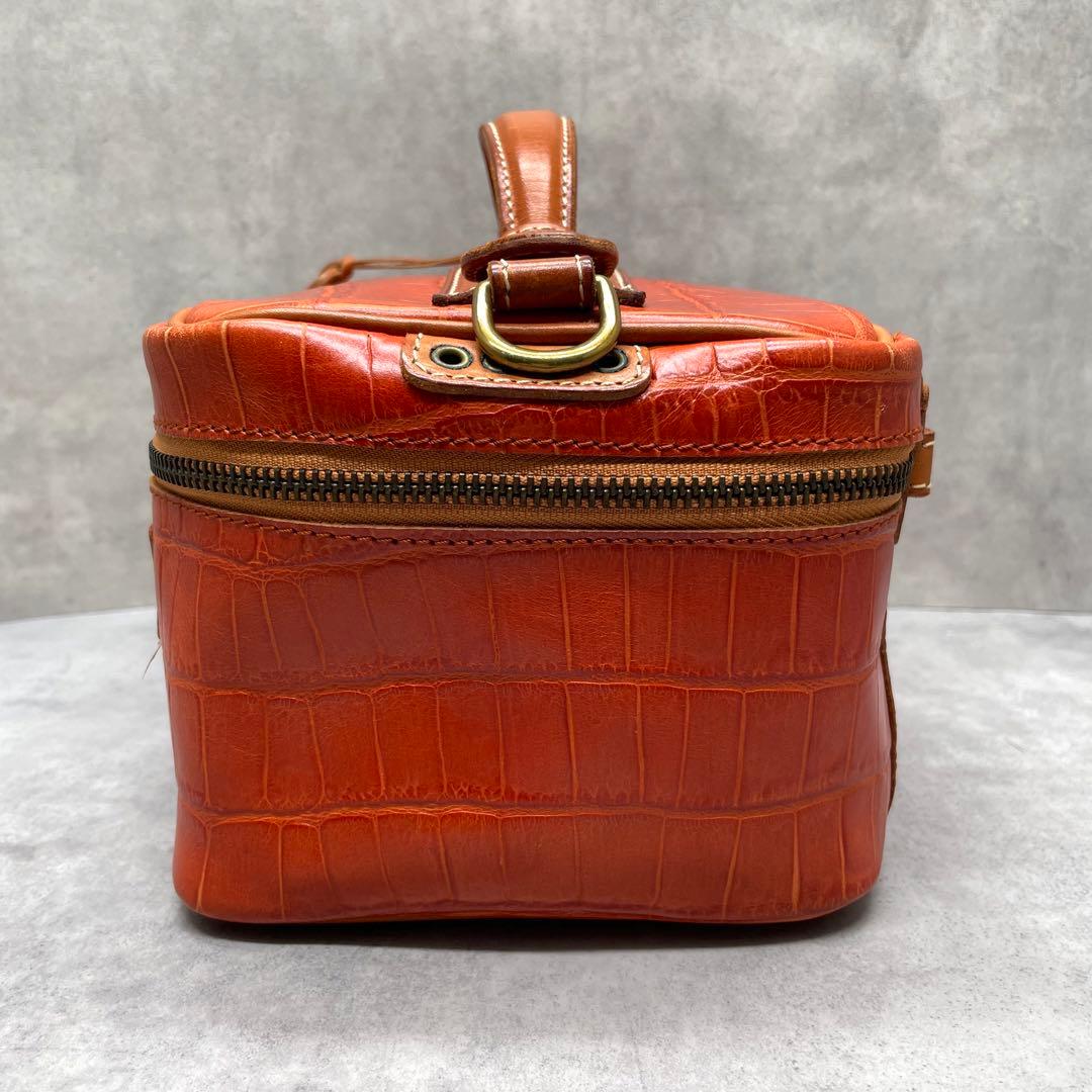 Felisi フェリージ 9436 クロコ型押し レザー バニティケース