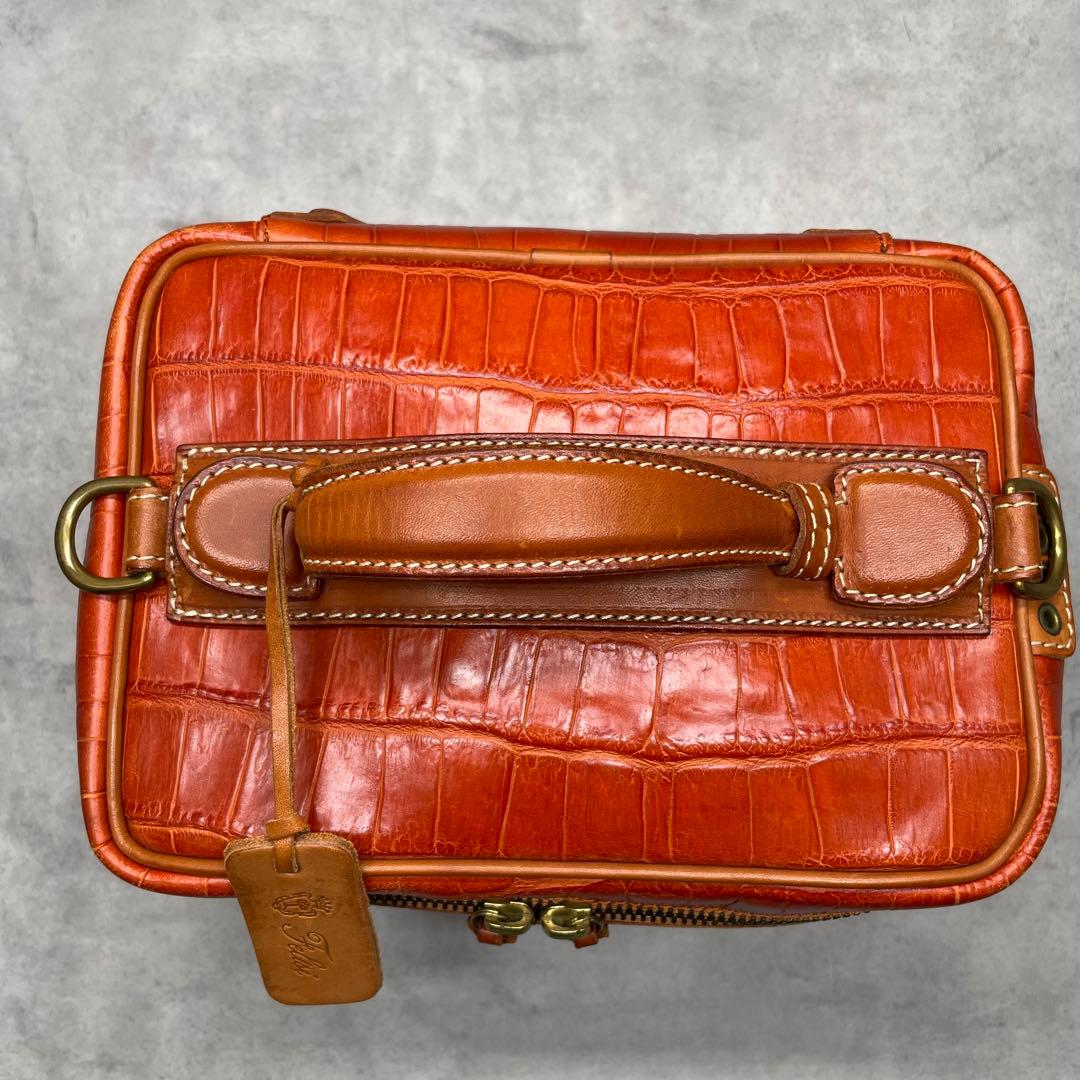 Felisi フェリージ 9436 クロコ型押し レザー バニティケース