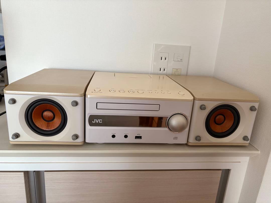 JVC ウッドコーン ミニコンポ EX-S3-C USBポート付き