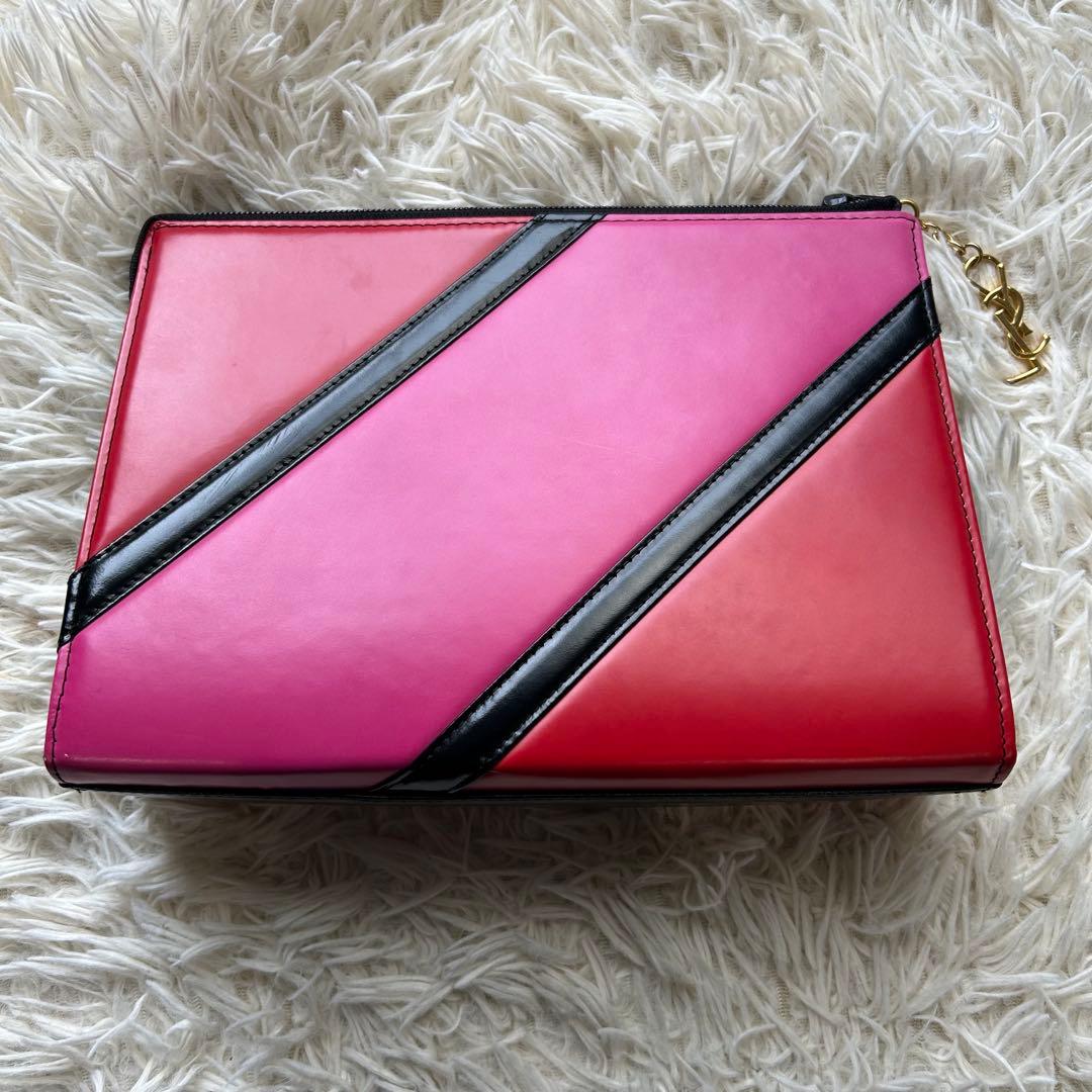 極美品 イヴサンローラン バイカラー バック