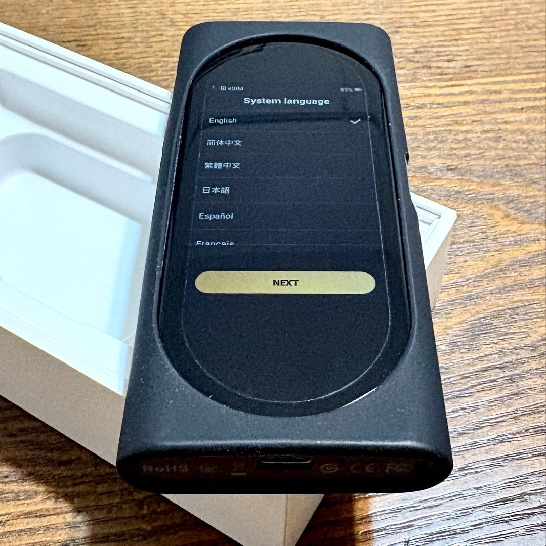 ★美品★ Langogo 音声翻訳機 (画面保護フィルム＆専用ケース付)