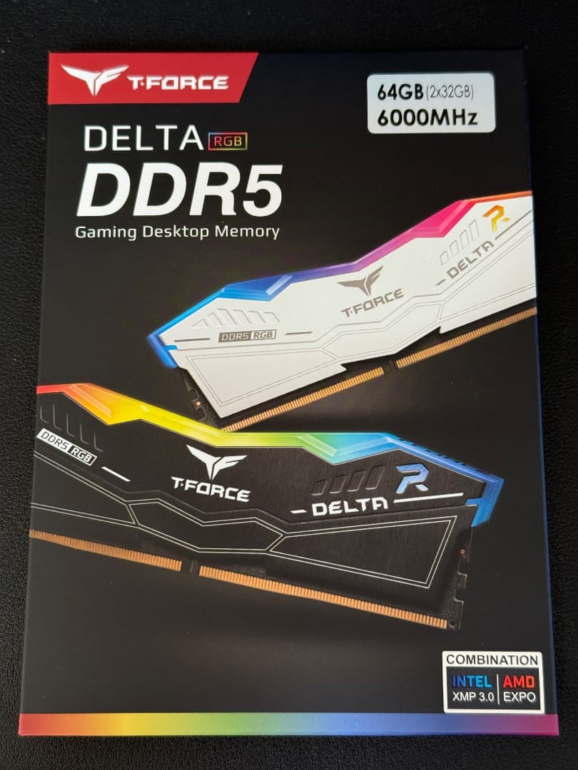 メモリー T-FORCE DELTA DDR5 64GB 6000MHz