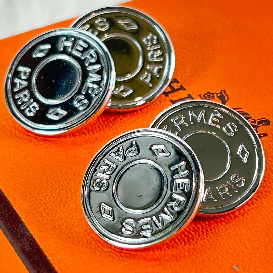 星*様 HERMES エルメス　セリエ　カフス　カフリンクス　シルバー