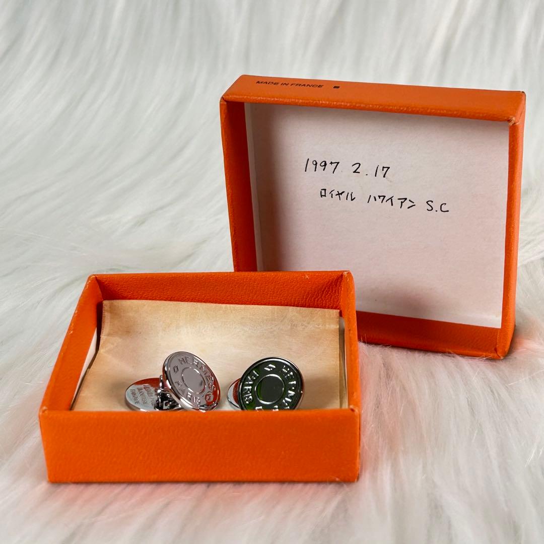 星*様 HERMES エルメス　セリエ　カフス　カフリンクス　シルバー