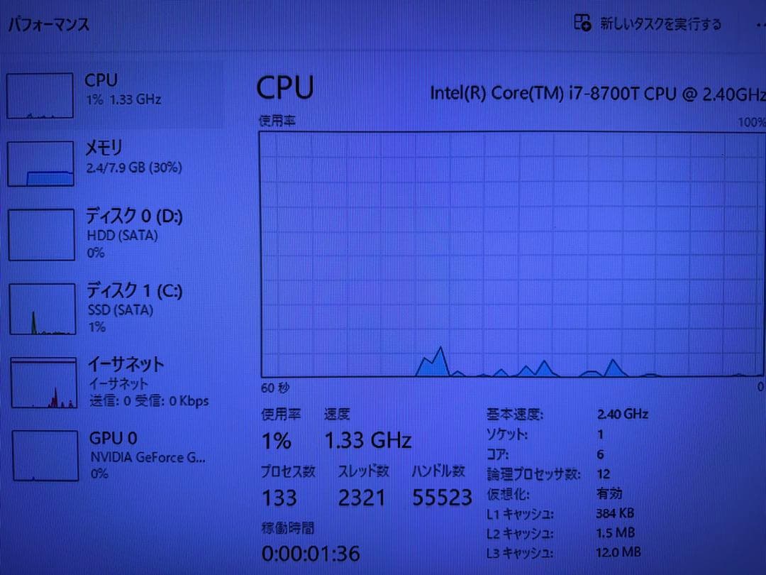 Windowsデスクトップ Pc Diginnos asus prime H310M-A Core i7