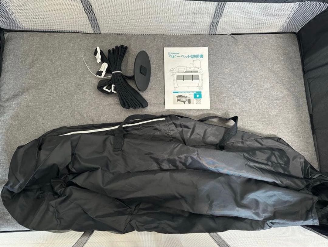 ベビーベッド john life 折りたたみ可 プレイヤード