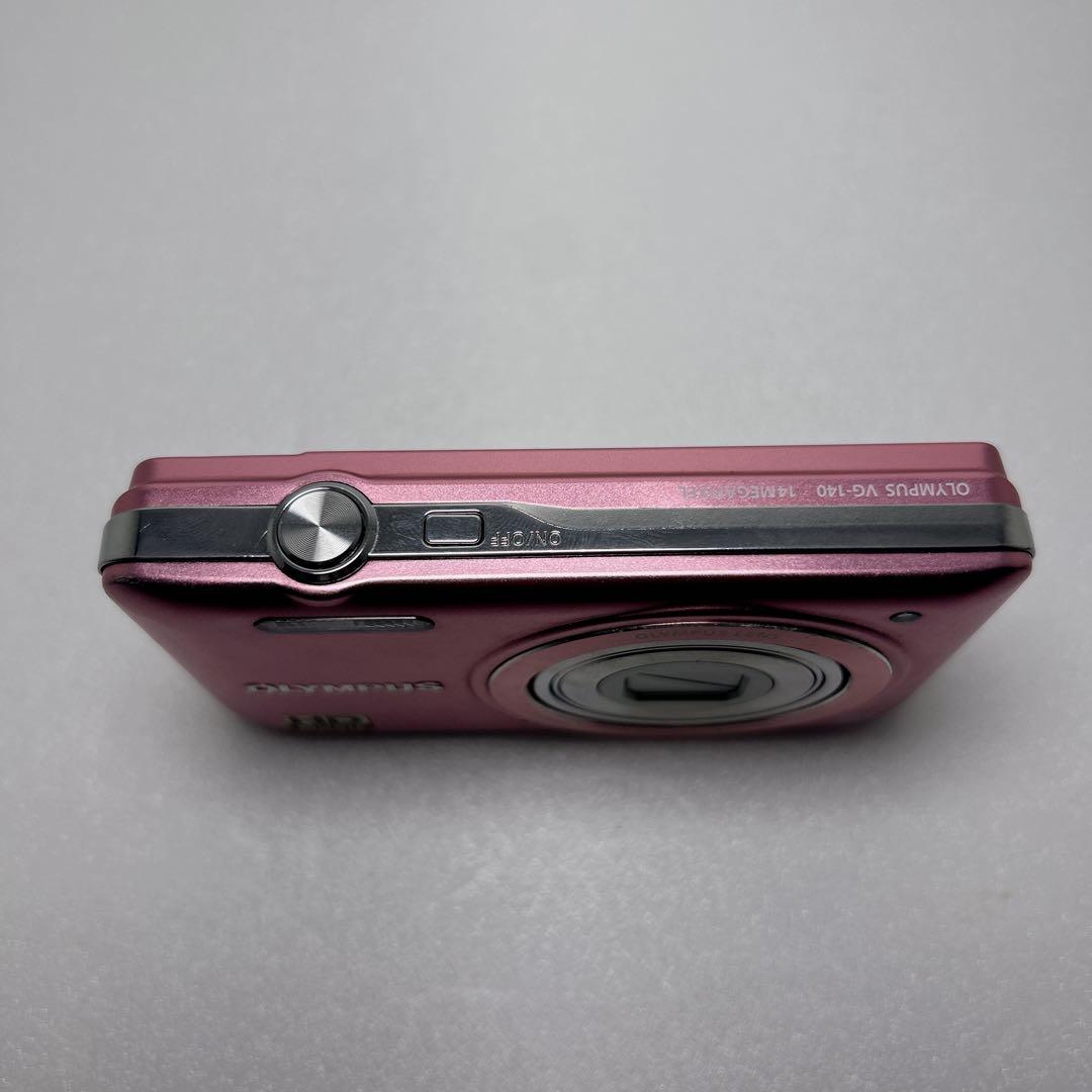 【美品】OLYMPUS デジカメ VG-140 ピンク コンデジ オリンパス