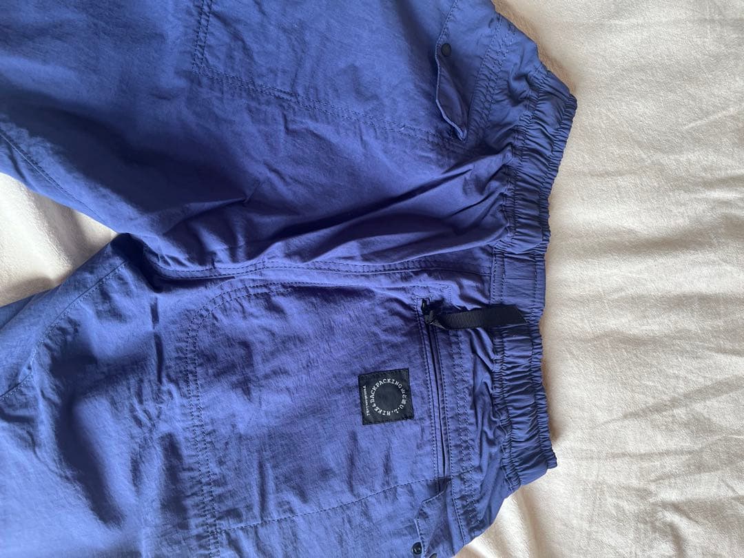 山と道ネイビー カーゴパンツ ゴムウエスト