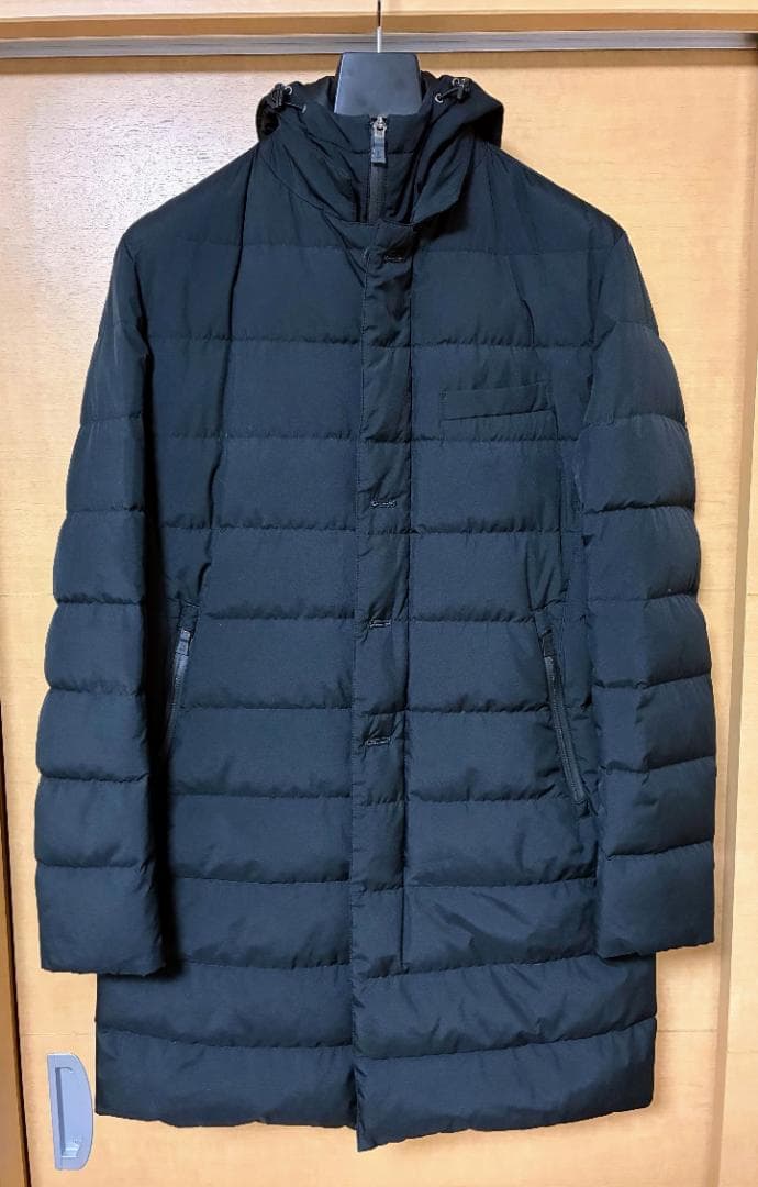 HERNO ヘルノ LAMINAR フーデッドダウンチェスターコート 48