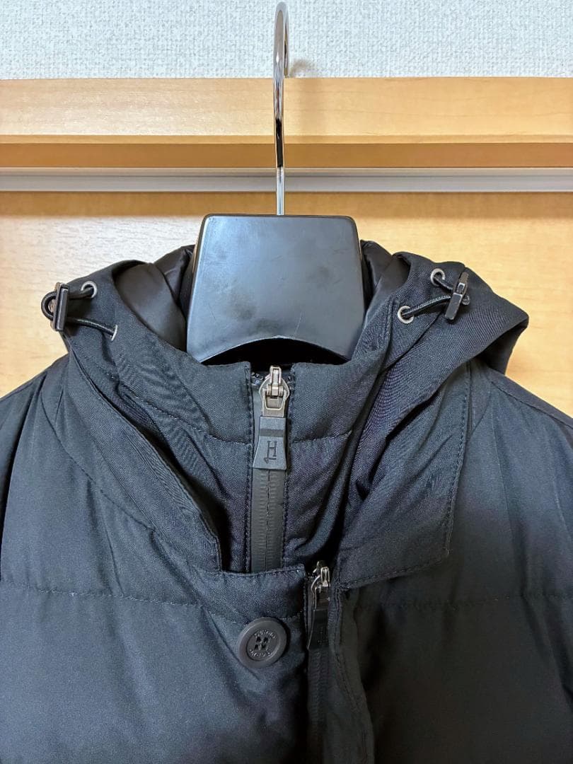 HERNO ヘルノ LAMINAR フーデッドダウンチェスターコート 48
