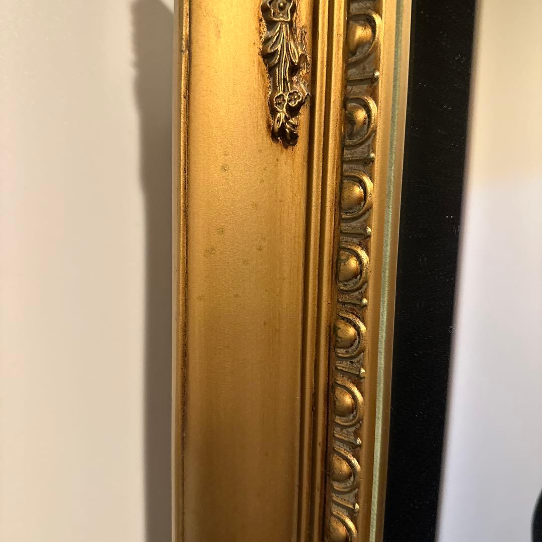 ゴールド装飾フレームの姿見