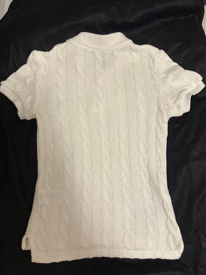 新品タグ付き　ケーブルニット ポロシャツ　ポロ ラルフ ローレン　X Sサイズ