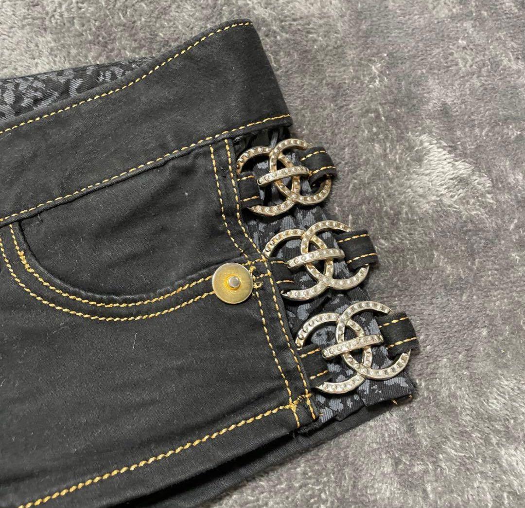 d.i.a ダイヤ　サイドリング　金具　豹柄　レオパード　26 y2k ギャル