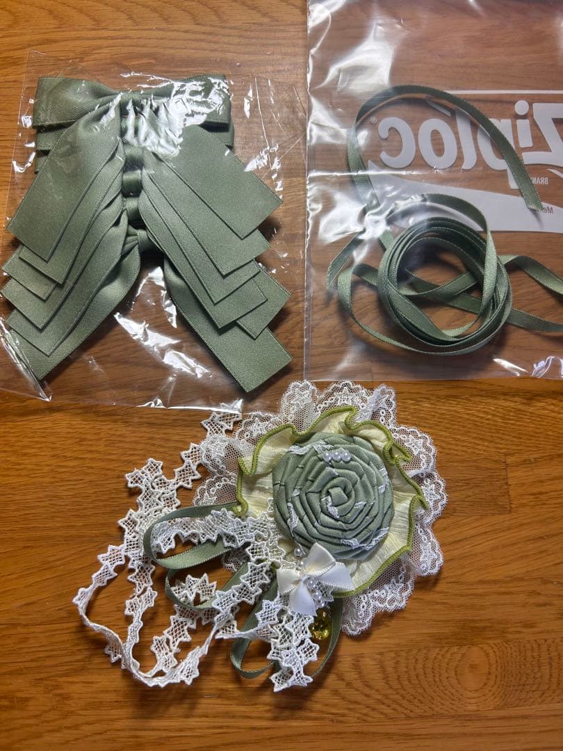 中国ロリータ　ワンピース　緑　Mサイズ