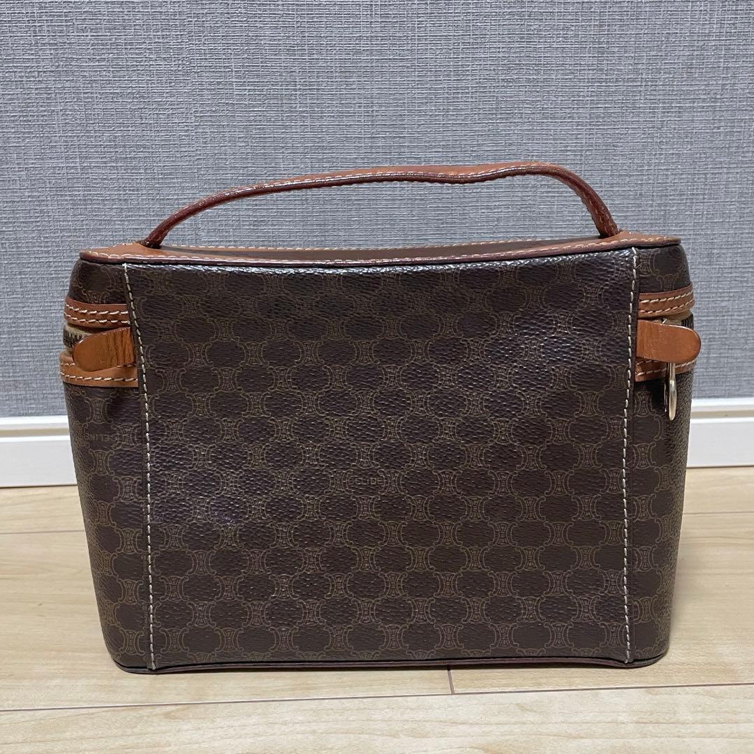 美品　CELINE セリーヌ バニティバッグ PVC マカダム柄 ヴィンテージ