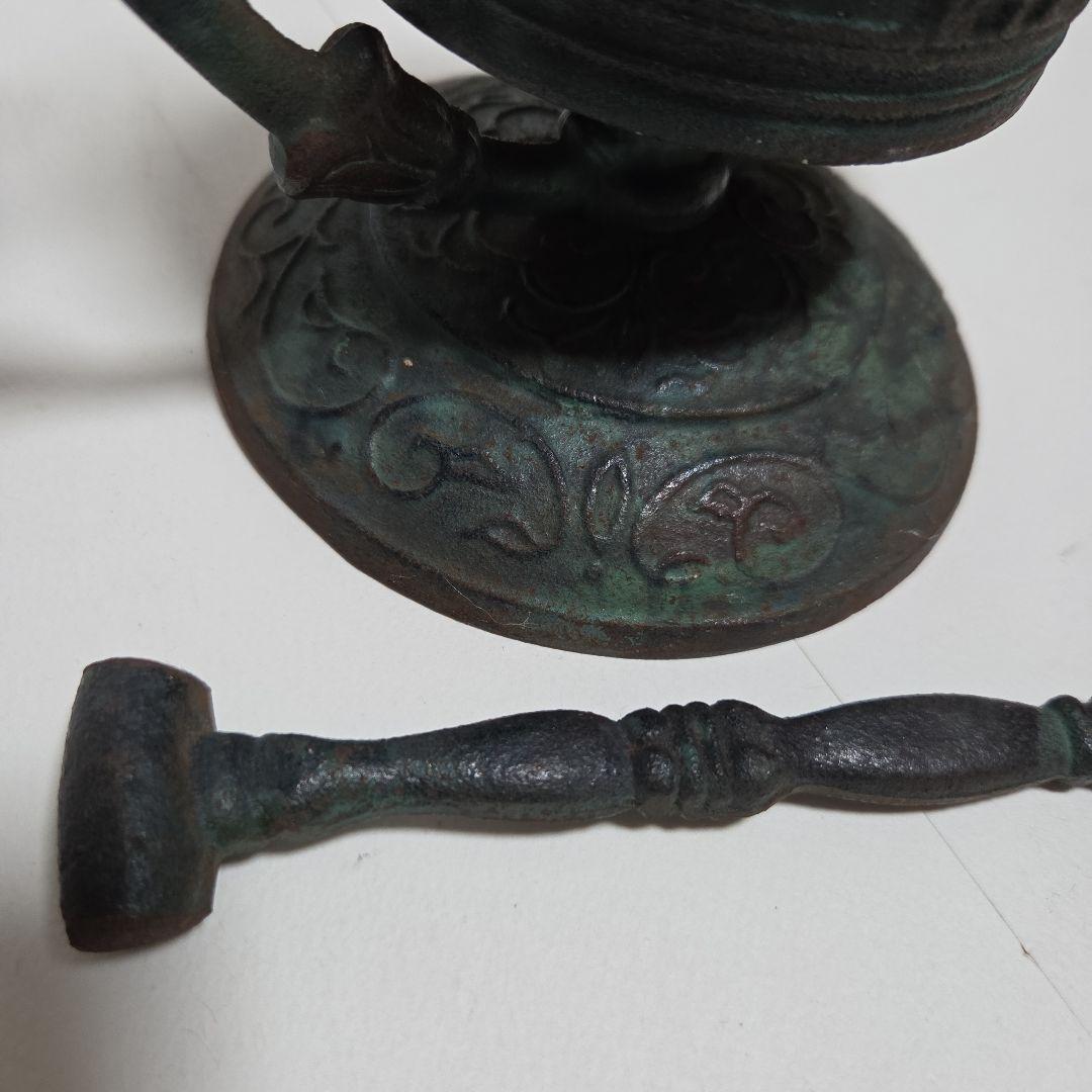 た*か様 青銅製装飾鐘　ハンマー　釣り鐘　仏教美術