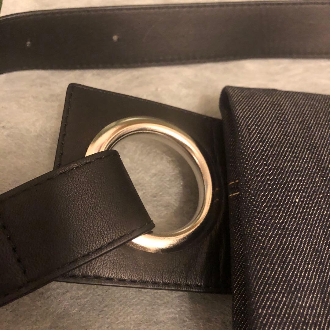 新品　カワカワ kawakawa デニム！ボディバッグ　ショルダーバッグ　M