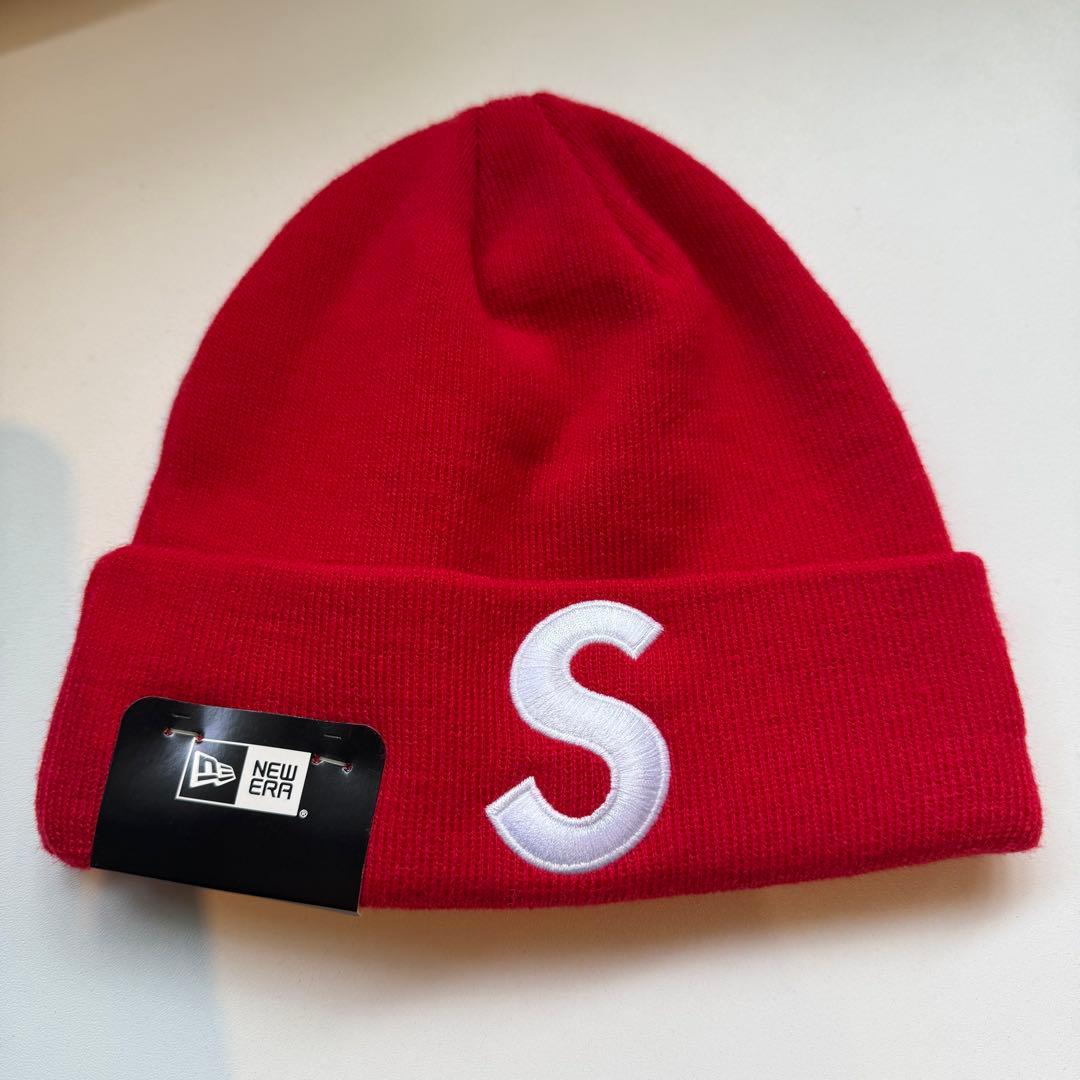 Supreme New Era S Logo Beanie red シュプリーム