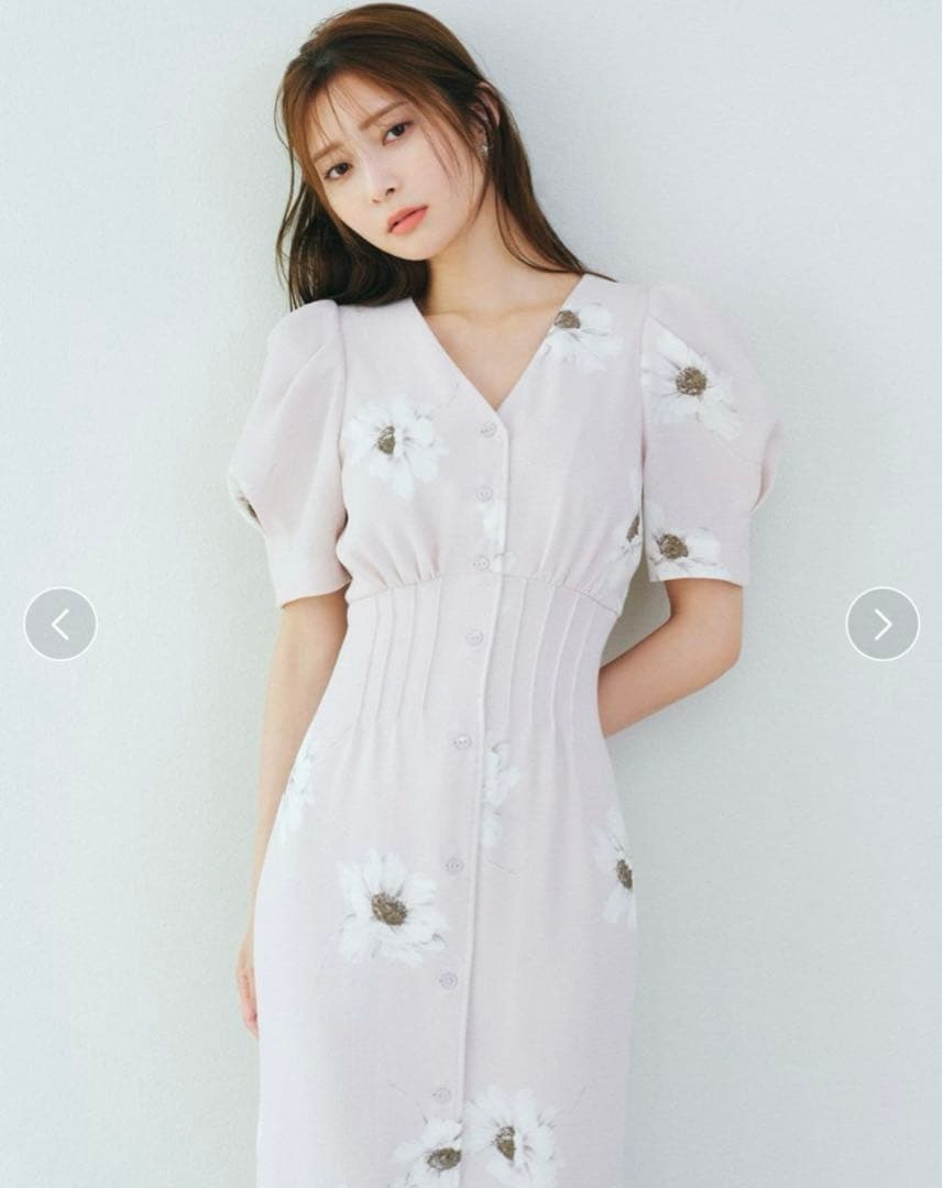 スナイデル 【FLOWER COLLECTION】プリントタイトワンピース