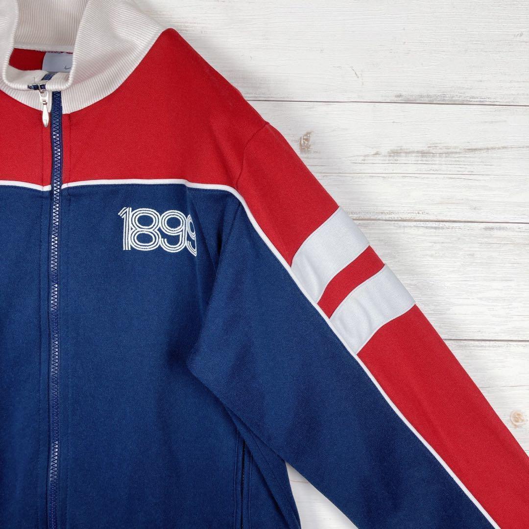 【NIKE】トラックジャケット M マルチカラー 刺繍ロゴ ネイビー