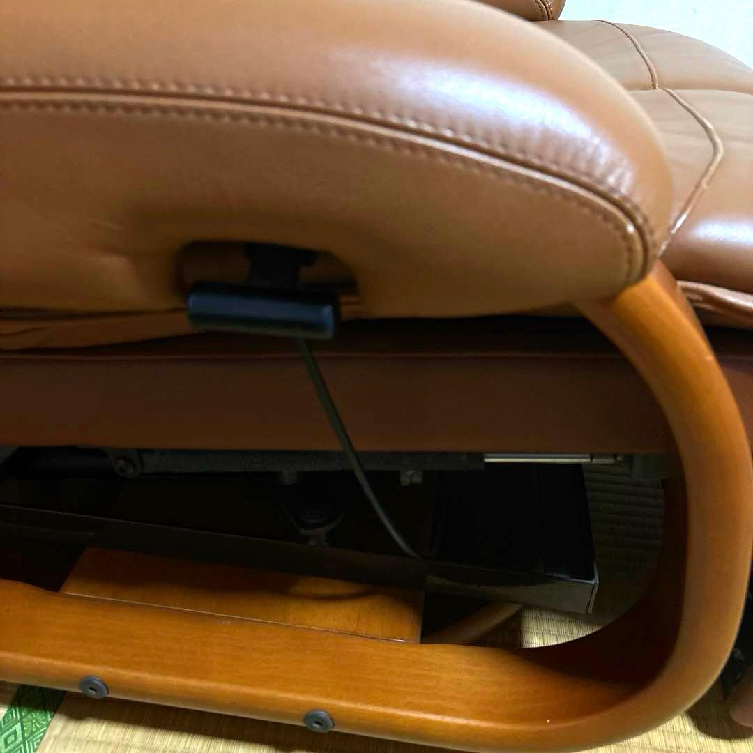 【良品】富士ファニチア リクライニングソファ 稼働フットレスト付き