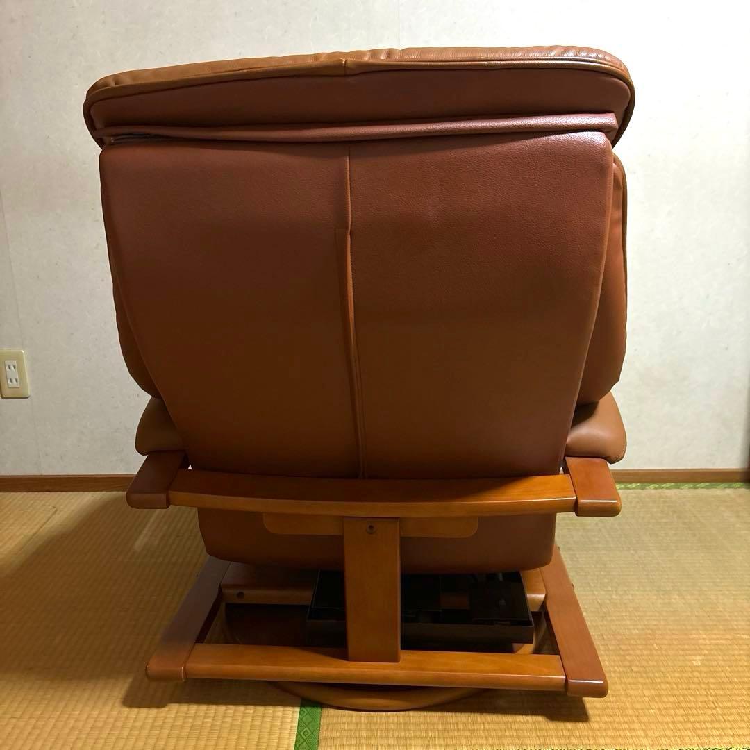 【良品】富士ファニチア リクライニングソファ 稼働フットレスト付き