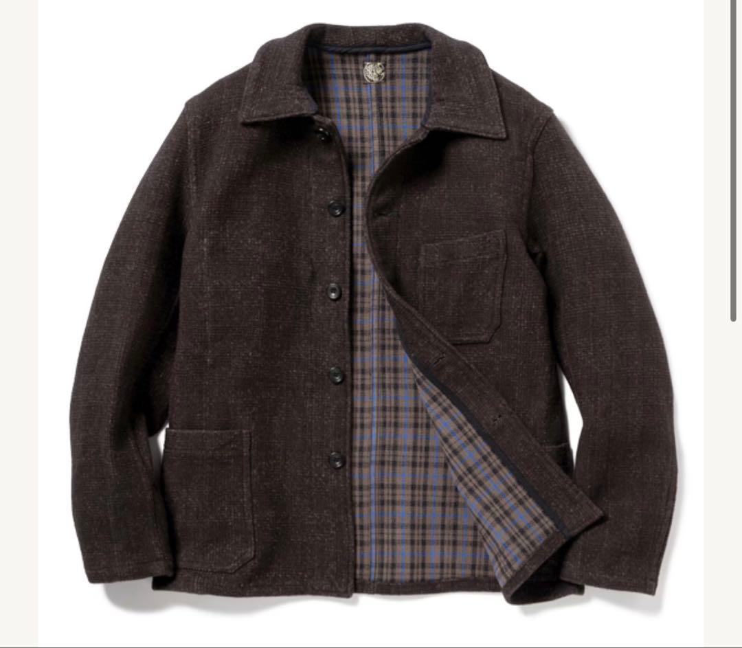 値下げ不可シュガーケーンダブルフェイスチェックジャケットSC14776