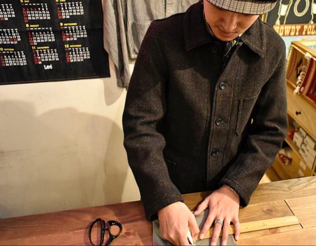 値下げ不可シュガーケーンダブルフェイスチェックジャケットSC14776