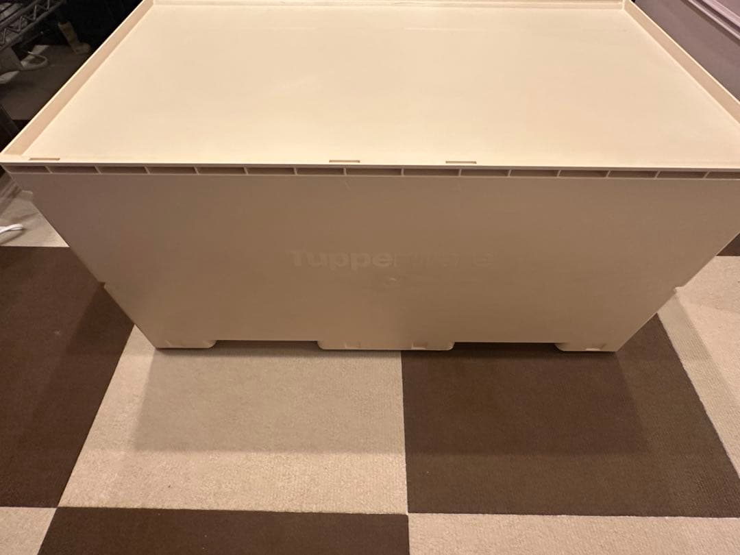 タッパーウェア　Tupperware　スーパーチェスト　クリーム　2段引き出し